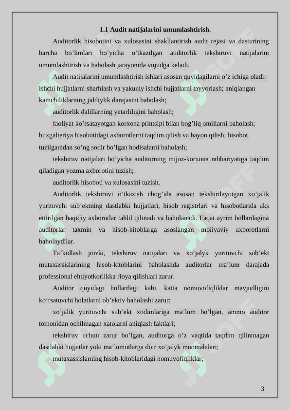 Auditorlik hisoboti va uning tarkibi 3