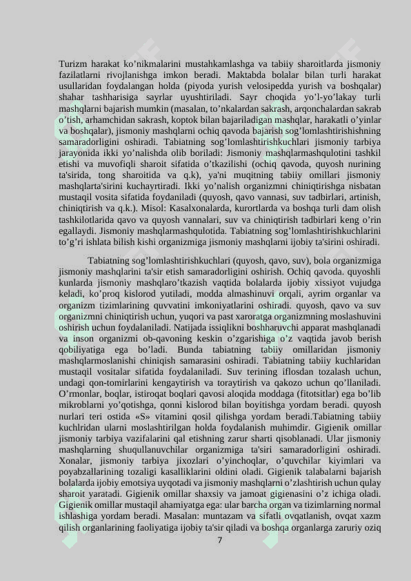Jismoniy tarbiya vositalarining ilmiy amaliy ahamyati 7