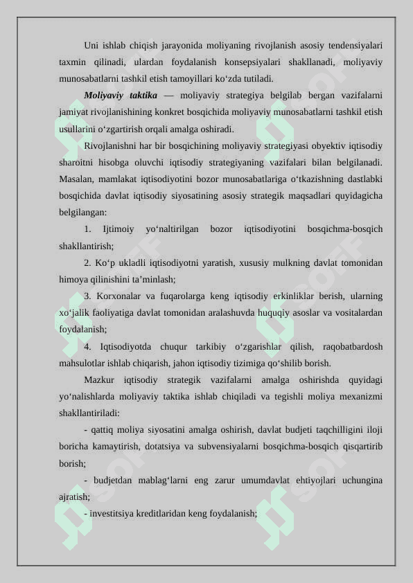 Davlat moliyasini boshqarishda fiksal siyosatini takomillashtirish masalalari 7