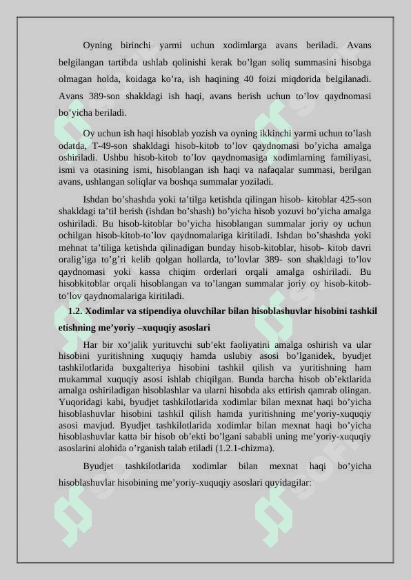 Byudjet tashkilotlarida mehnat xaqi hisobi 8