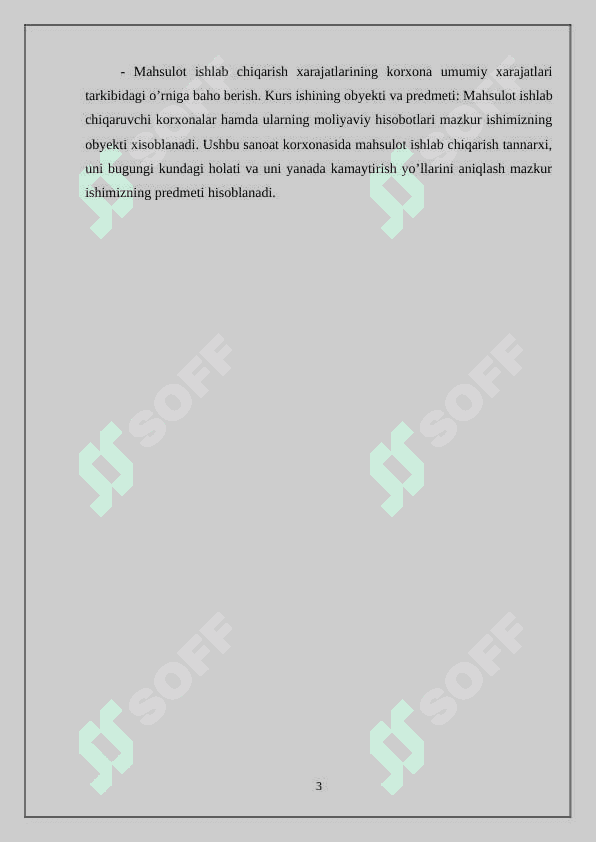 FIRMA BOZOR IQTISODIYOTINING ASOSIY SUBYEKTI SIFATIDA. FIRMA FAOLIYATINING KO‘RSATKICHLARI” 3