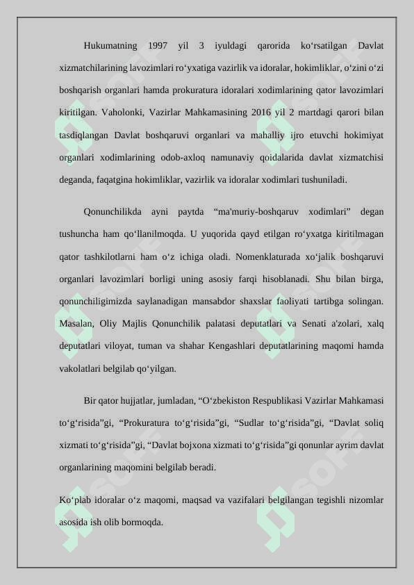 Mustaqillik yillarida davlat boshqaruvi tizimida amalga oshirilg 3