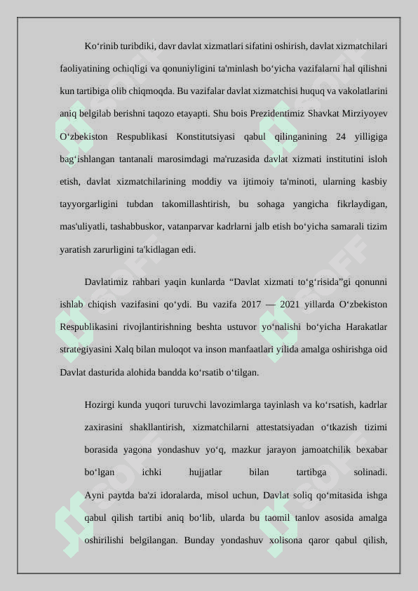 Mustaqillik yillarida davlat boshqaruvi tizimida amalga oshirilg 4