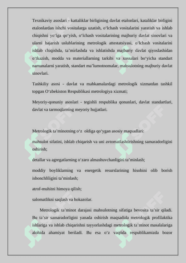 Metrologik xizmat va metrologik 3