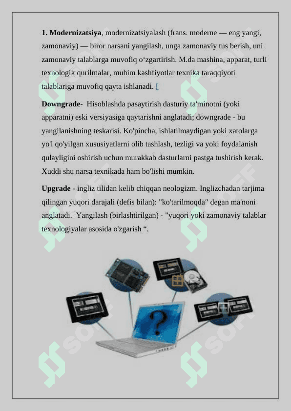 Modernizatsiyalash jarayonining mazmuni va ahamiyati 2