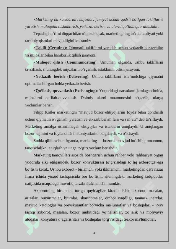 Logistika sohasida marketing tadqiqotlari 4