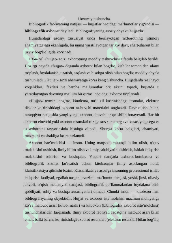 Bibliografiyaning obyektlari 2