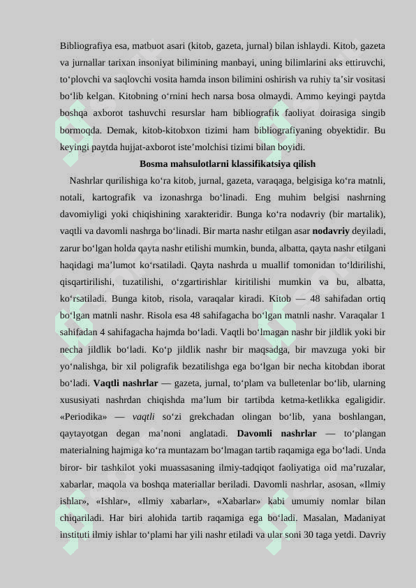 Bibliografiyaning obyektlari 3