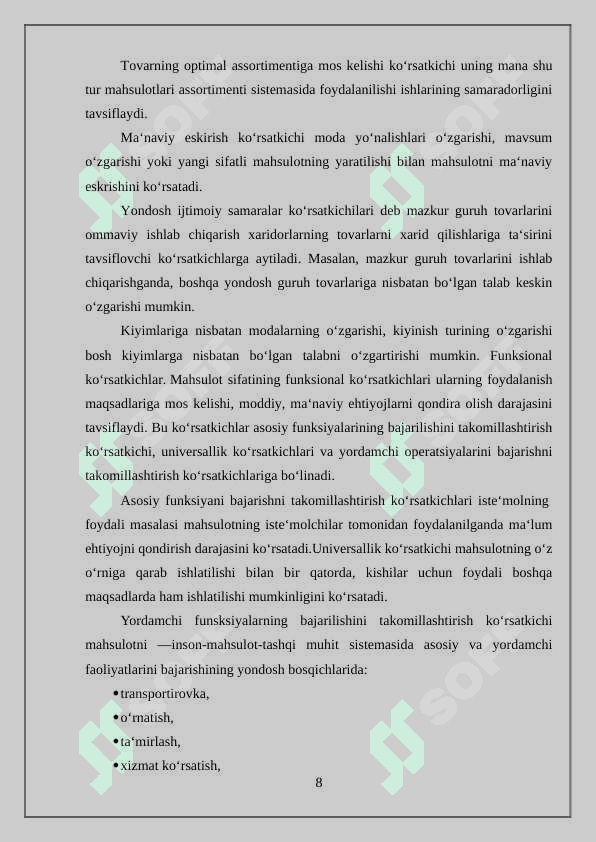 Mahsulot sifatini putur yetkazmasdan nazorat qilish 8