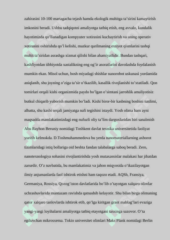 Nan o'lchamli klasterlar va kristallar. Nanotexnologiya 3
