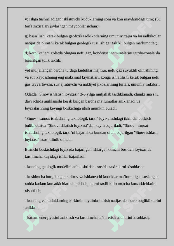 Neft va gaz konlarini loyixalash boskichlari 5