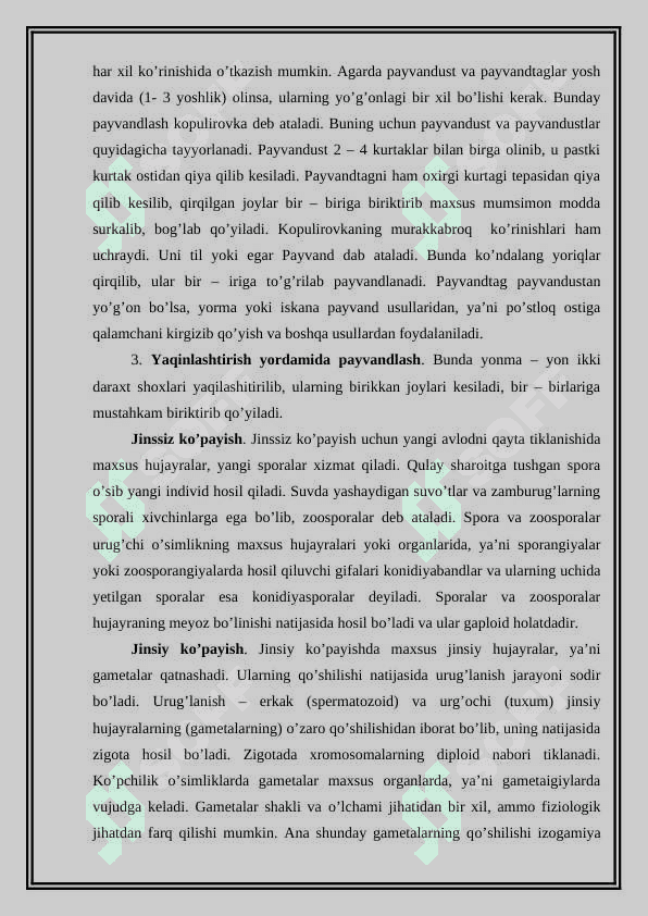 O‘simliklarning ko‘payish xillari va undan seleksiyada foydalanish 4