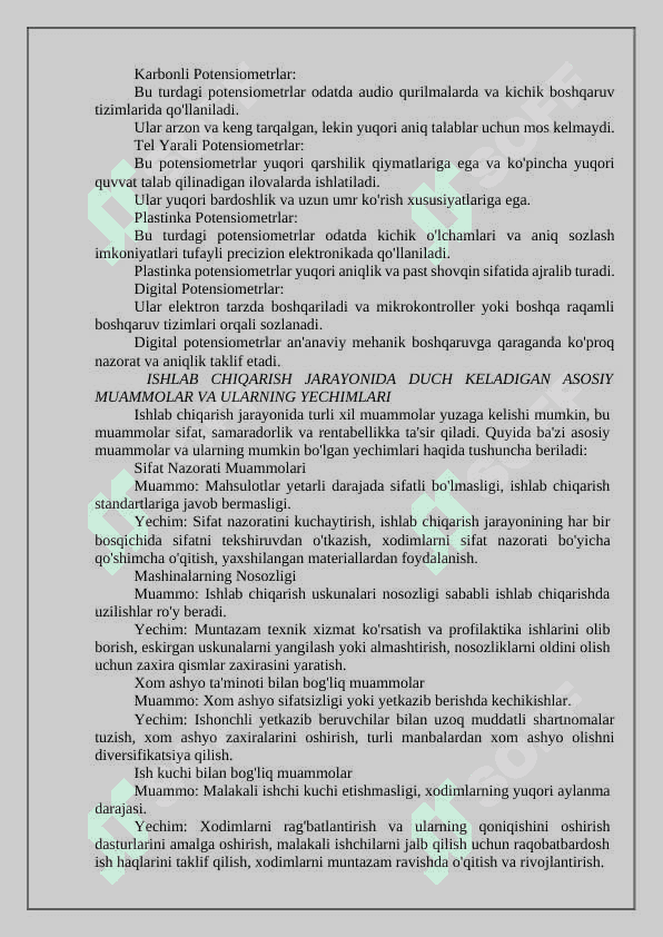 Servo motorlarni potensiometr orqali harakatlanish 8