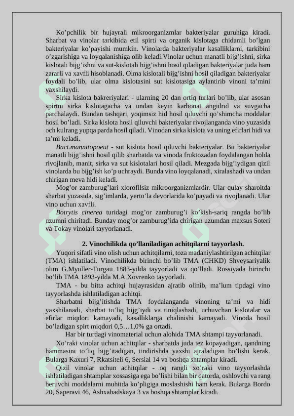Sharobchilik maxsulotlarini ishlab chiqarish texnologiyasi 3