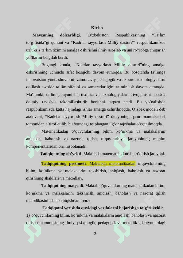 Trigonometriya elementlarini o'qitish metodikasi va trigonometrik tengsizliklarni o'qitish 3