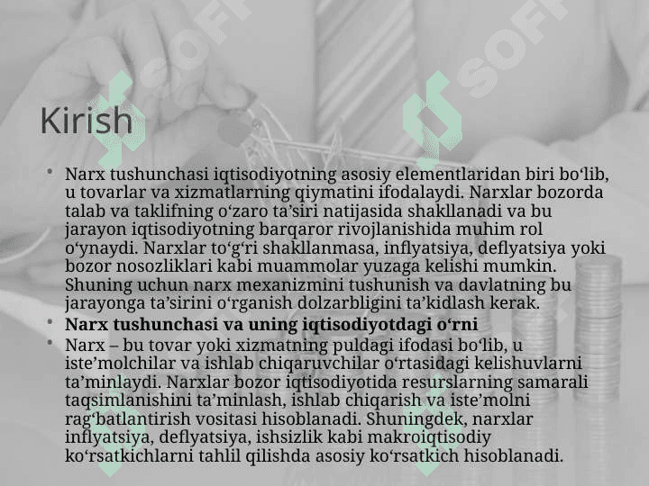 Narxni shakllantirish tamoyillari va davlat nazorati 3