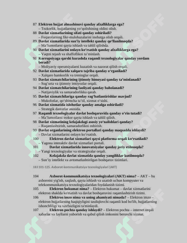 Davlat xizmatchisi Argos savol va javoblari bilan birga 600. Ta 2025 5