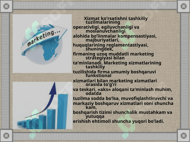 KOMPANIYALARNING MARKETING  FAOLIYATI TAHLILI 4