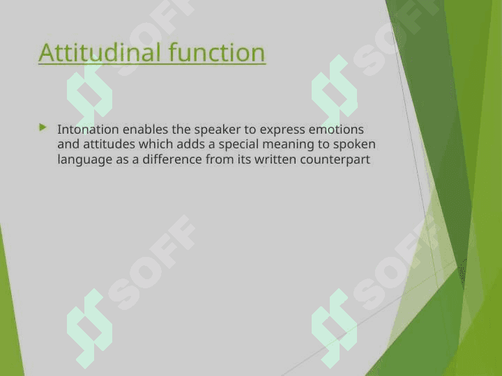 FUNCTIONS OF INTONATION: 2