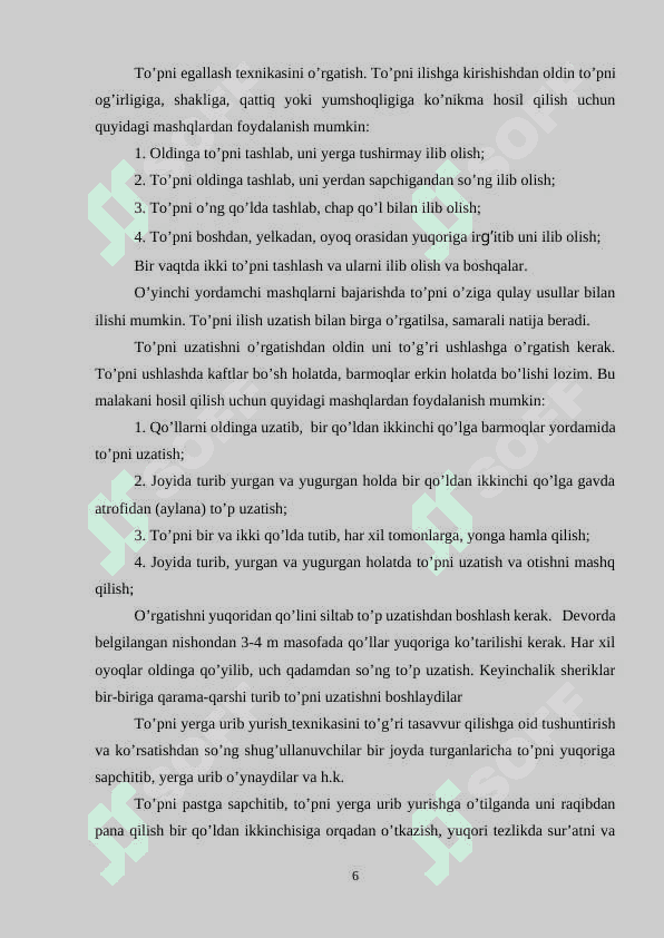 GANDBOLCHI O`YINCHILARNI TAYYORLASHNI REJALASHTIRISH 5