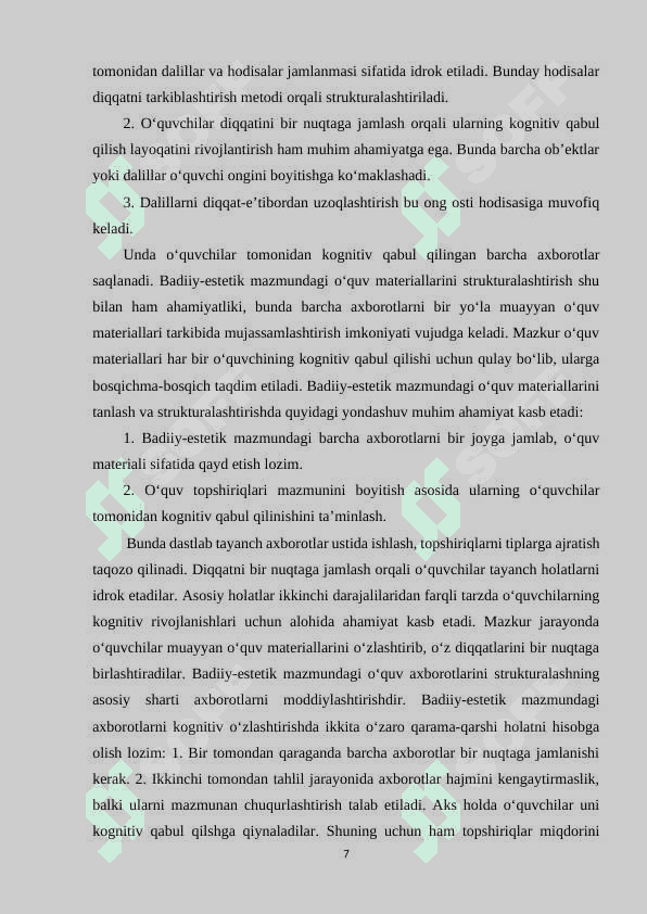 O'QUV MATERIALLARINI TA'MINLASH VA BOSHQARISH TIZIMLARI 7