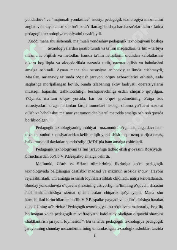 KEYS-STADY TEXNOLOGIYALARI VA ULARDAN FOYDALANISH 8