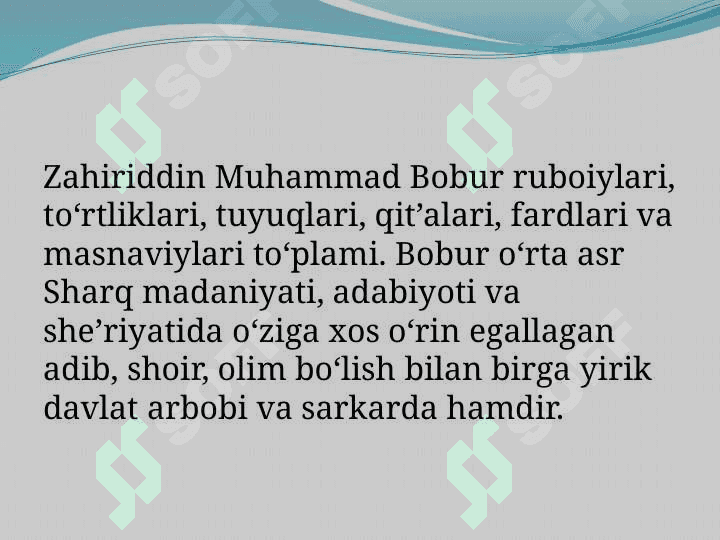 Z.M. Bobur ruboiylari tahlili 2