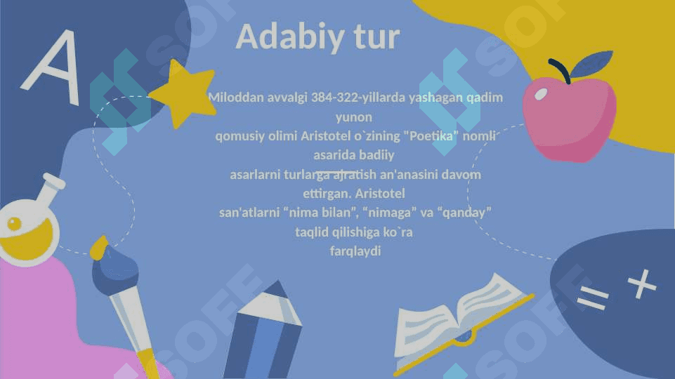 Adabiy tur va janr nazariyasi 3