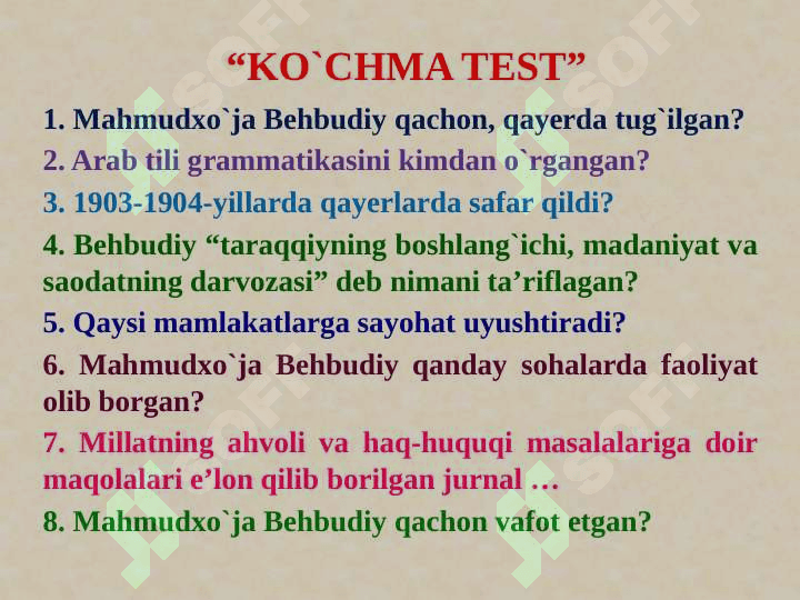 MAHMUDXO`JA BEHBUDIYNING 4