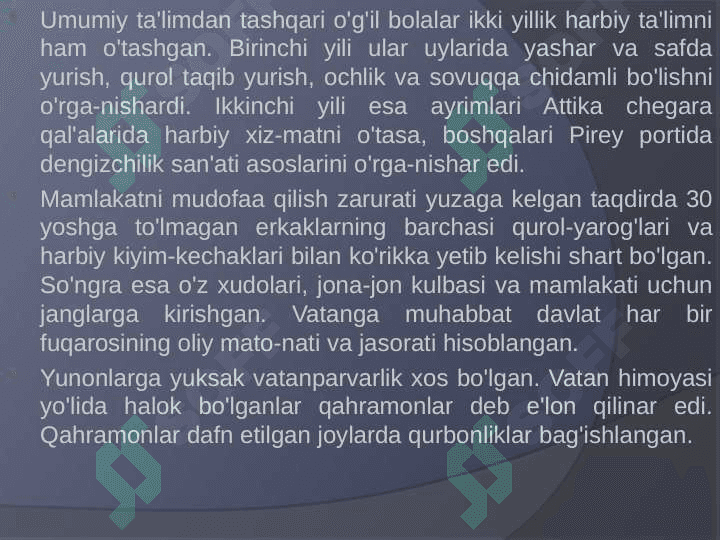 Qadimgi sparta va afinada ta'lim 7