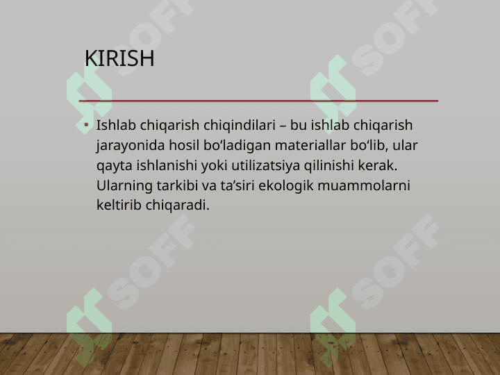 Respublika ishlab chiqarish korxonalari chiqindilari tarkibi 2