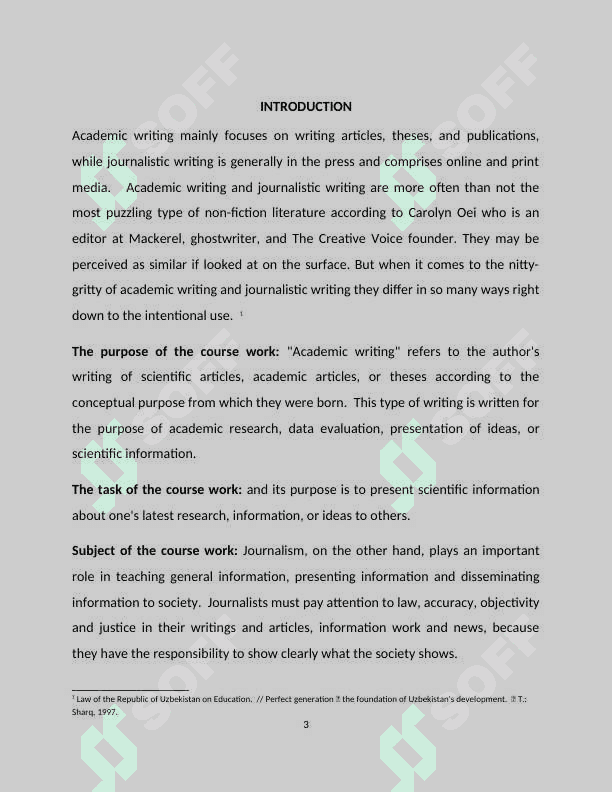 Academic writing and journalism 3