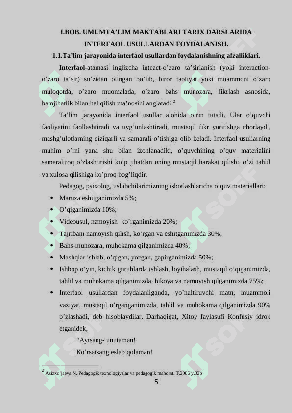 Temuriylar davri madaniyatini yoritishda interfaol usullardan foydalanish 5