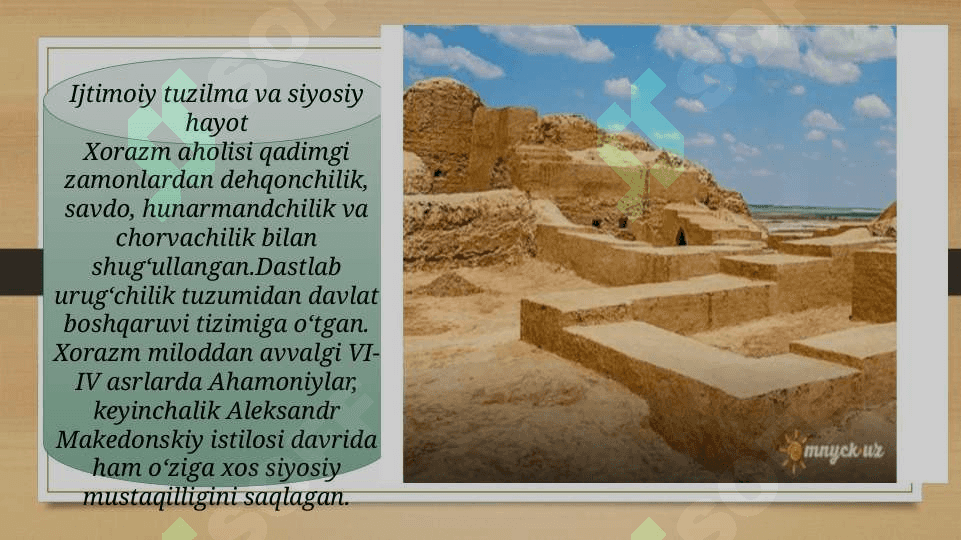 QADIMGI XORAZM MADANIYATI VA SAN’ATI 3