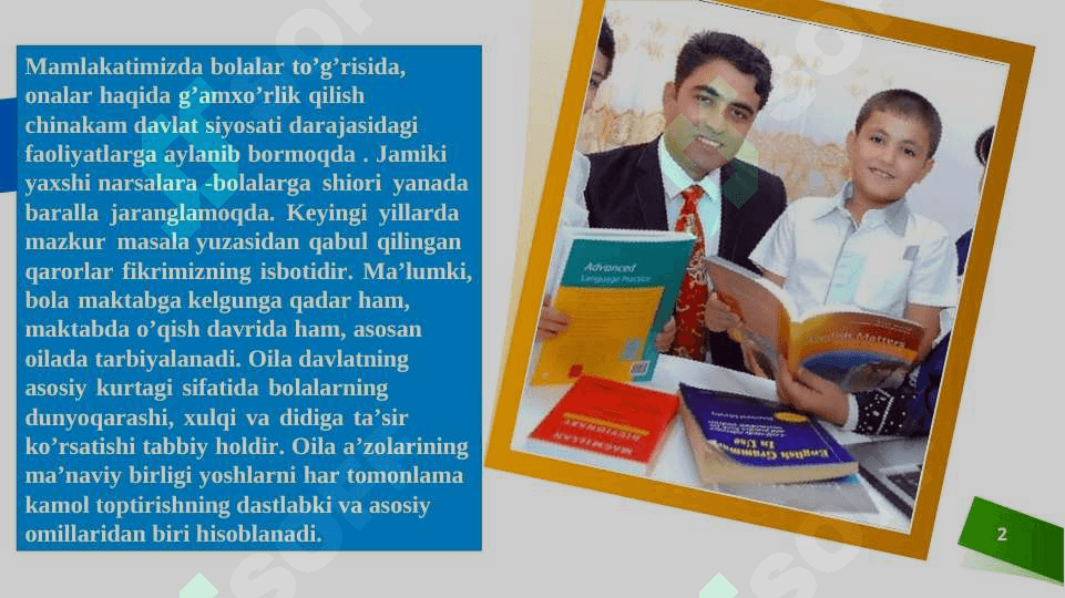 MAKTAB, OILA VA MAHALLANING MILLIY TARBIYANI AMALGA OSHIRISHDAGI HAMKORLIK ISHLARI 2