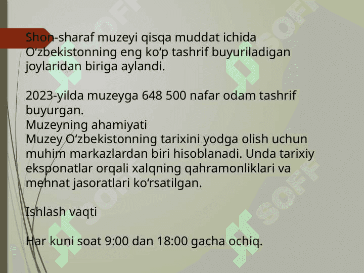 O’ZBEKISTONDAGI TOP 6 TA MUZEYLAR 8