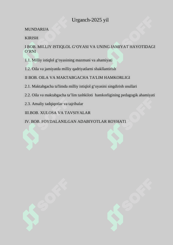 Milliy istiqlol g'oyasini shakllantirishda oila va maktabgacha ta'lim hamkorligi 2