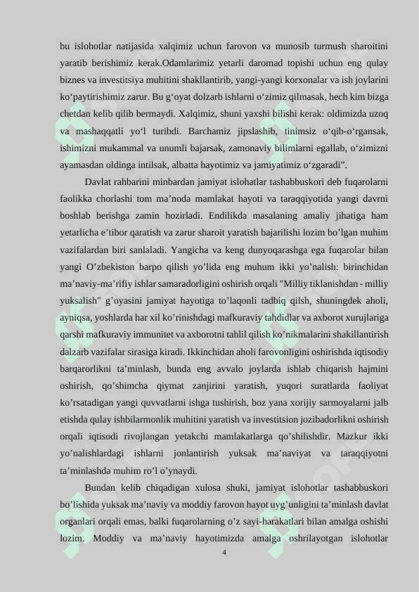 UZLUKSIZ TA'LIM TIZIMIDA TARBIYA VA MAFKURANI YOSHLAR ONGIGA SINGDRISH TALABLARI VA BOSQICHLARI 4