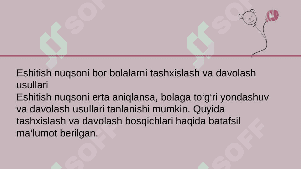 Bolalarda eshitish nuqsonining kelib chiqish sabablari va turlari 8