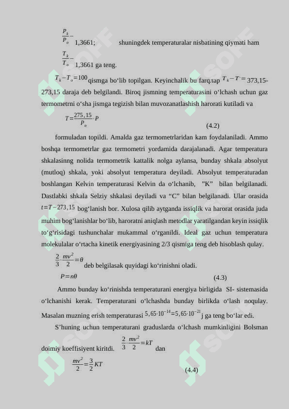 Ideal gazning holat tenglamasi. 3