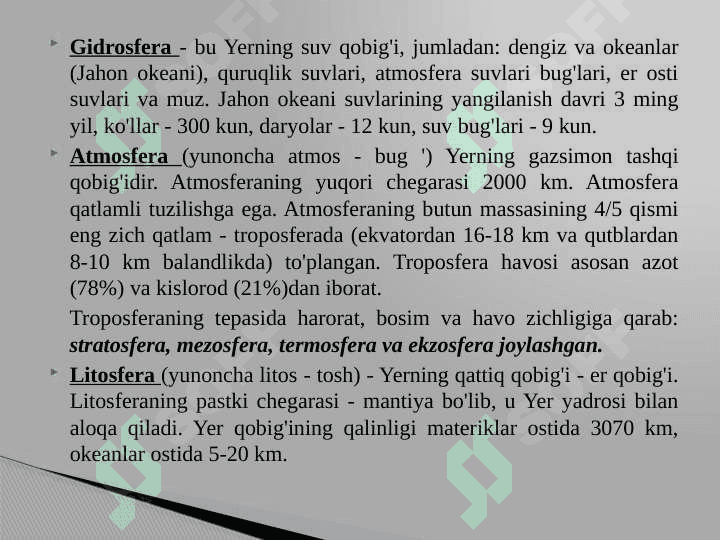 Ekologik siyosatni amalga oshirishning iqtisodiy mexanizmi. 6