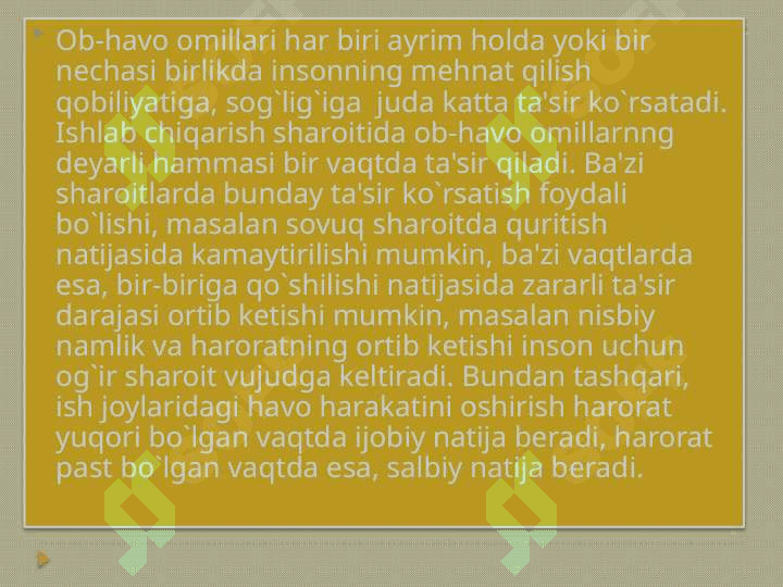 Atrof muhitning inson  ish faoliyatiga  ta'siri 5