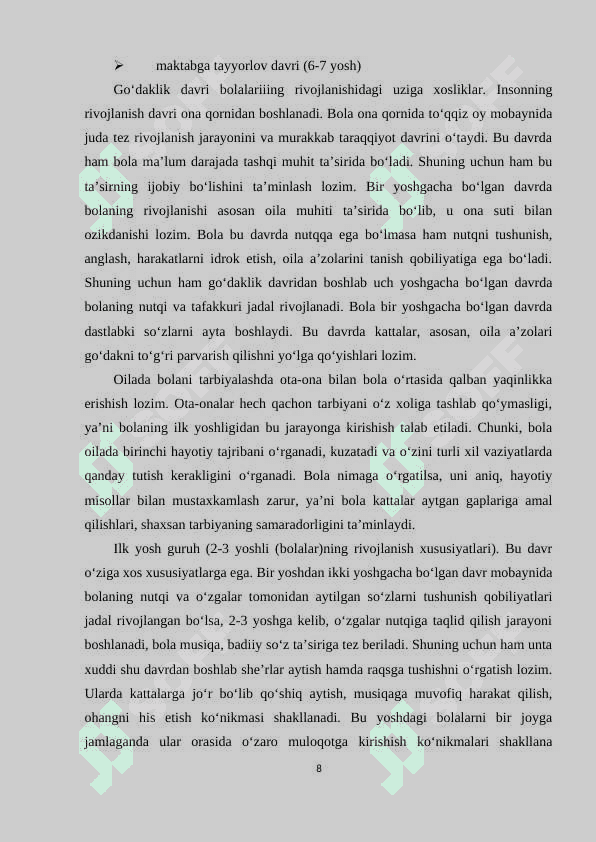 3-4 yoshli bolalarning rivojlanish hususiyatlari 8