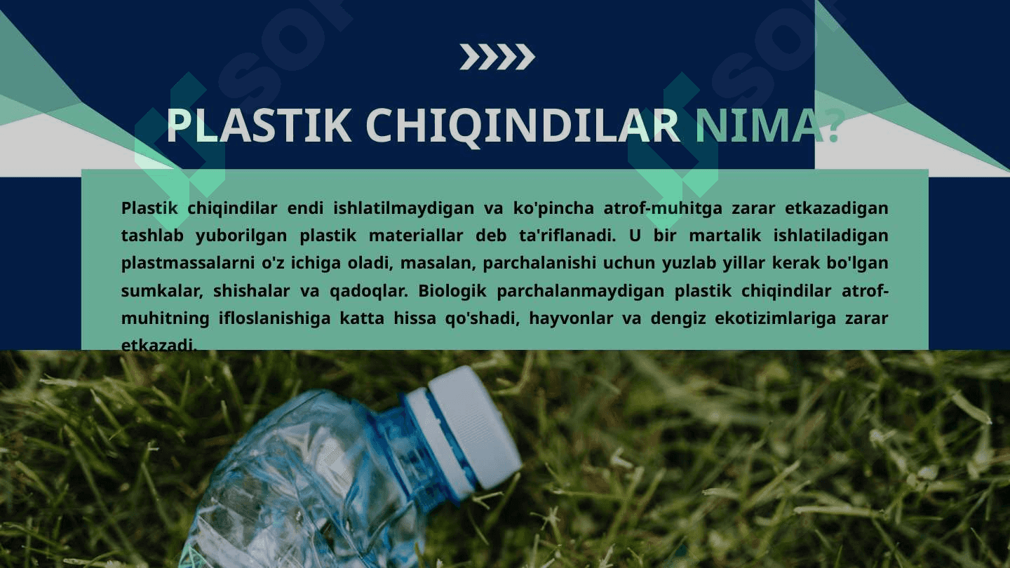 Plastik chiqindilarni tartiblash va ularni qayta ishlash 2
