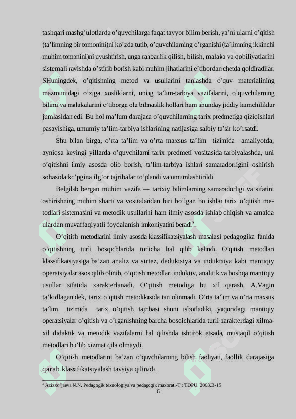 Tarix fanini o'qitishda ko'rgazmali metodlardan foydalanish 6