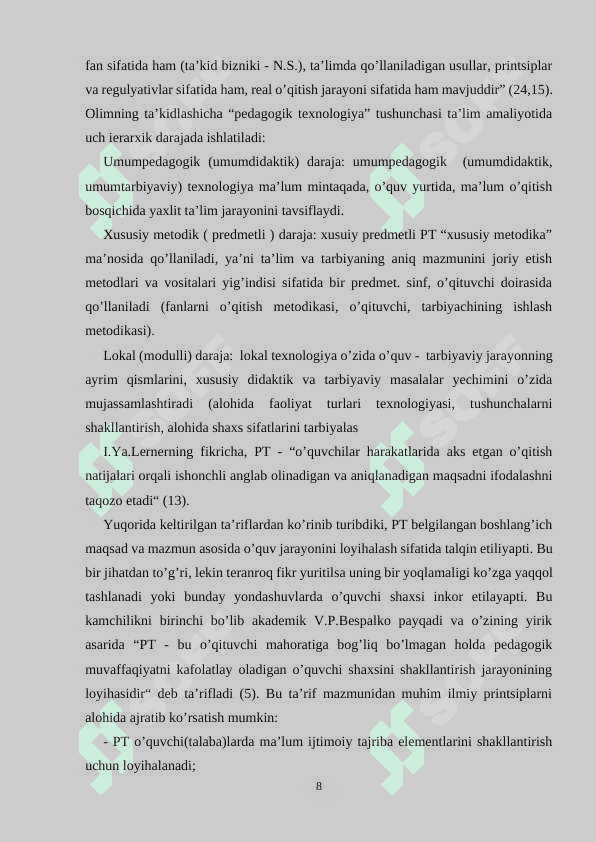 Tarix fani darslarida zamonaviy pedagogik texnologiyalardan foydalanishning ahamiyati va yutuqlari 8