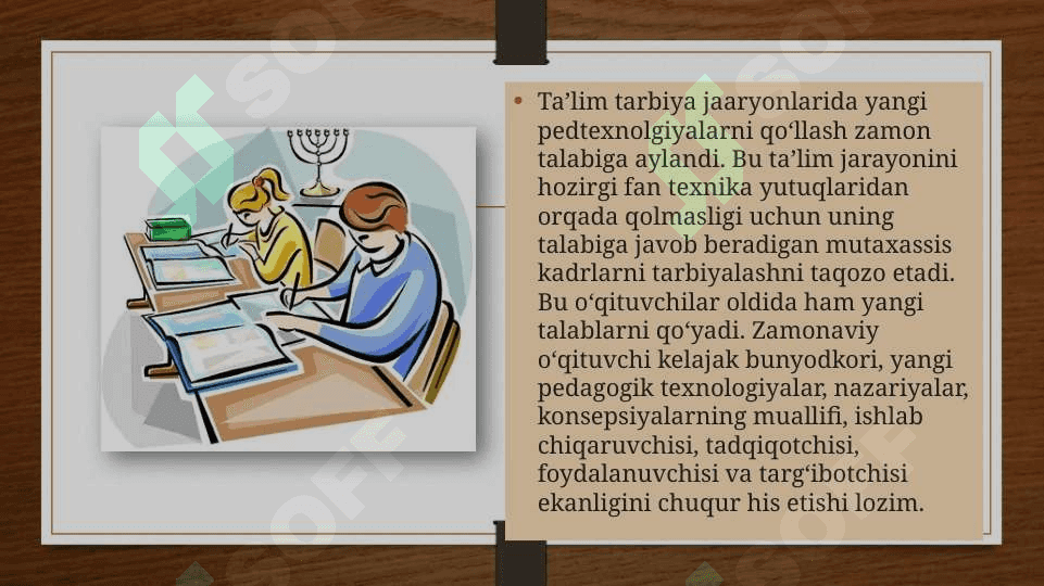 MUTAXASSISLIKKA KIRISH FANINING MAQSADI VA VAZIFALARI 8