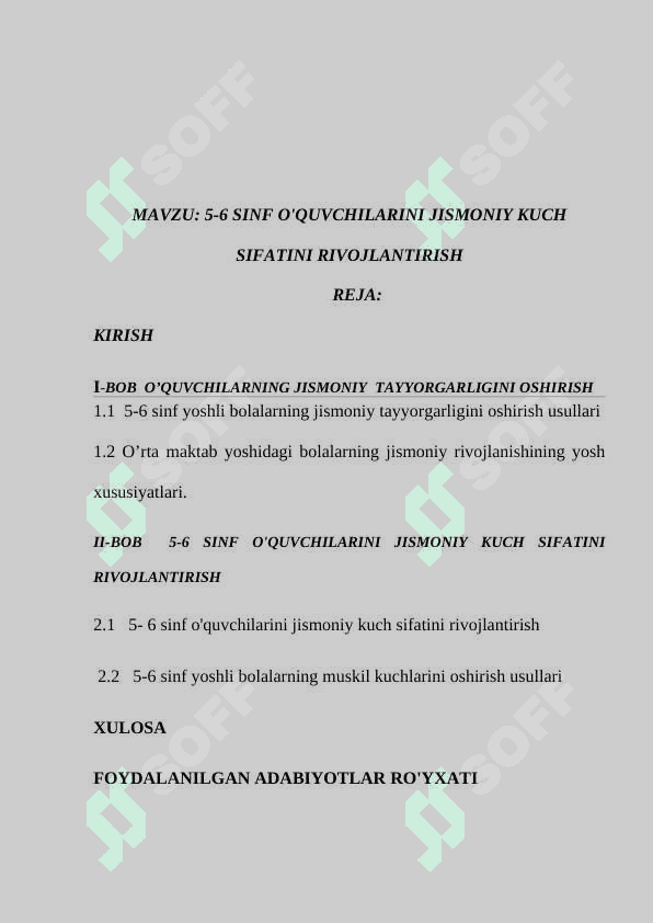 5-6 Sinf o'quvchilarini jismoniy kuch sifatini rivojlantirish 2