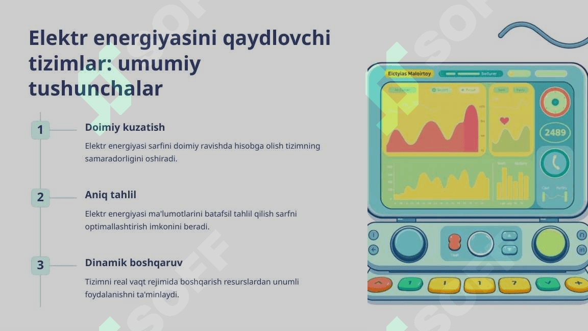Elektr energiyasini qaydlovchi tizimlar va o'lchov asboblari 2