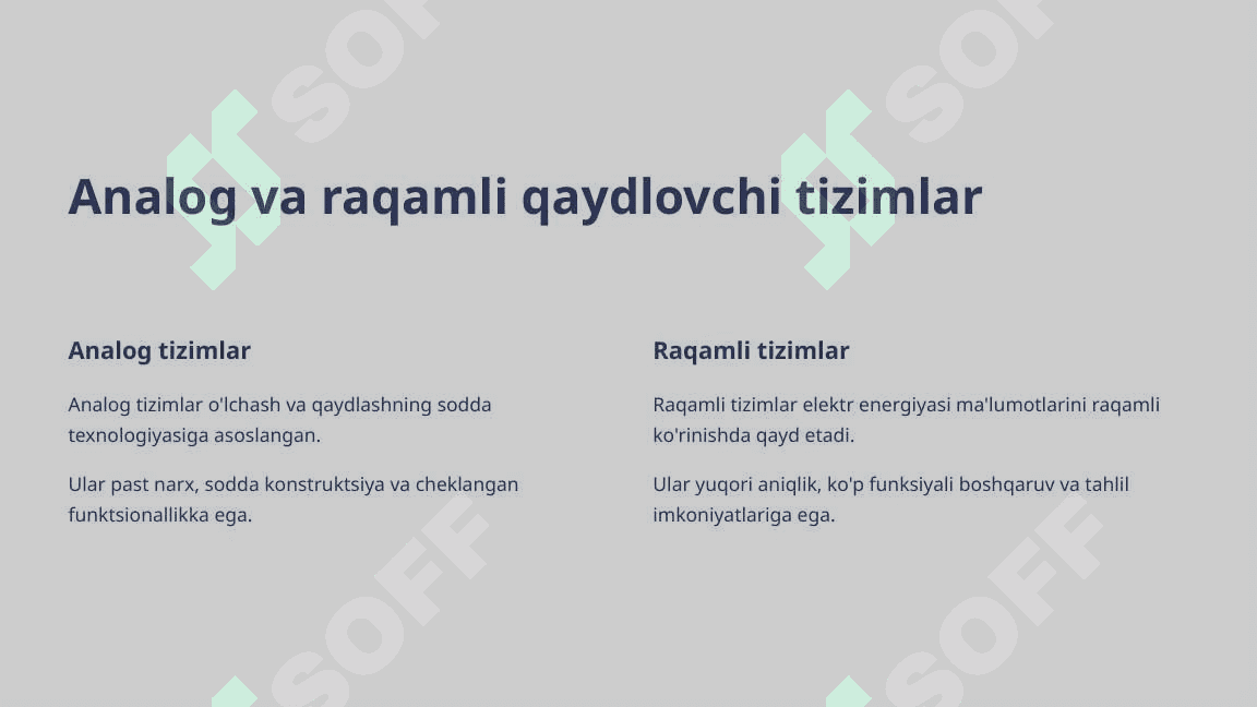 Elektr energiyasini qaydlovchi tizimlar va o'lchov asboblari 3